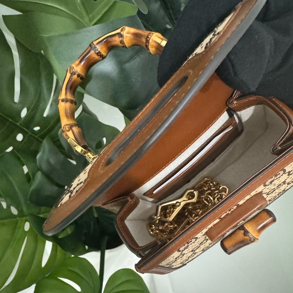 GUCCI BAMBOO 1947 MINI TOP HANDLE BAG - Picture 6 of 8